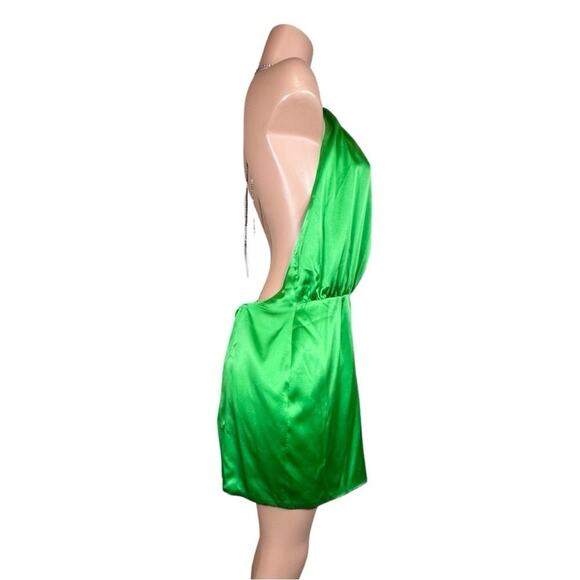 Retrofete Anahita Green Mini Rhinestone Dress SZ XL $399 - Picture 10 of 16